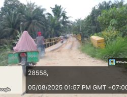 Pemkab Rohul Sudah Arahkan Perusahaan Untuk Perbaikan Jembatan Batang Kumu, Normal Harahap Semoga Segera Direalisasikan