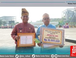 Dalam Rangka Peringatan Hari Jadi ke-68 Provinsi Riau, Rokan Hulu Raih Kabupaten Terbaik III dengan Perencanaan dan Pencapaian Tingkat Daerah