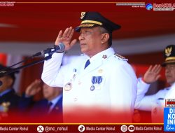 Upacara Detik – Detik Proklamasi HUT RI Ke 80 Tingkat Kabupaten Rokan Hulu