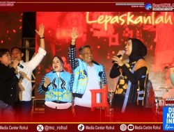 Ratusan Ribu Warga Padati Malam Puncak HUT ke-26 Rokan Hulu, Rayola dan Kotak Guncang Panggung Pesta Rakyat