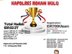 Turnamen Sepak Bola Karang Taruna Haiti Karya 2025 Perebutkan Piala Kapolres Rokan Hulu