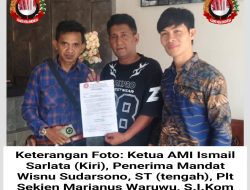 Resmi, Wisnu Sudarsono Terima Mandat AMI untuk Bentuk DPW Sumatera Barat