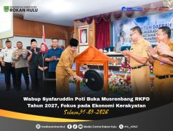 Wabup Syafaruddin Poti Buka Musrenbang RKPD Tahun 2027, Fokus pada Ekonomi Kerakyatan*
