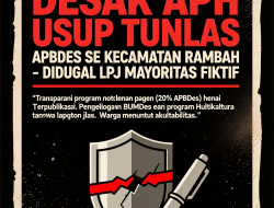 Masyarakat Desak APH Usut Tuntas APBDes SE Kecamatan Rambah,Diduga LPJ Mayoritas Fiktif